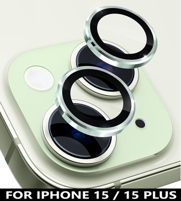 BLACK LOVIES Back Camera Lens Ring Guard Protector, Camera Lens Glass Protector for Apple iPhone 15, Apple iPhone 15 Plus(Pack of: 2)