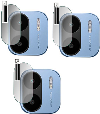 DOUMOF Back Camera Lens Glass Protector for POCO C51 Back Camera(Pack of: 3)