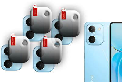 DAFFIN Back Camera Lens Glass Protector for vivo Y100i(Pack of: 4)