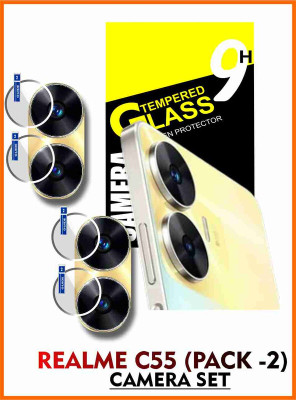 FINCH Back Camera Lens Glass Protector for REALME C55(Pack of: 2)