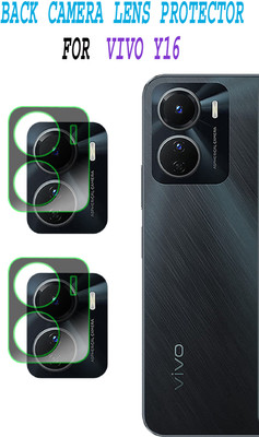 ejzatex Back Camera Lens Glass Protector for VIVO Y16(Pack of: 2)