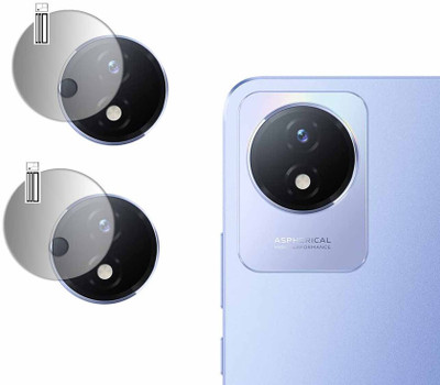 DOUMOF Back Camera Lens Glass Protector for Vivo Y02 MOBILE CAMERA(Pack of: 2)