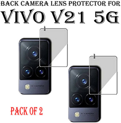 HIRDESH Back Camera Lens Glass Protector for Vivo V21 5G(Pack of: 2)