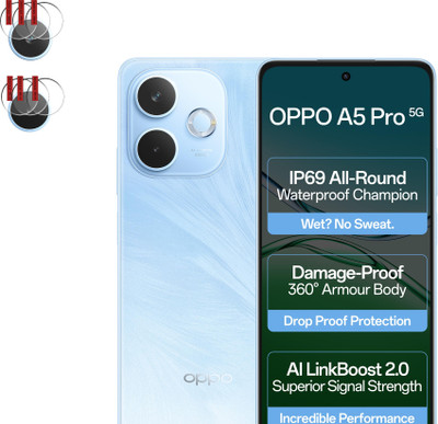 EJZATEX Back Camera Lens Glass Protector for OPPO A5 PRO 4G/5G, BACK CAMERA LENS PROTECTOR(Pack of: 3)