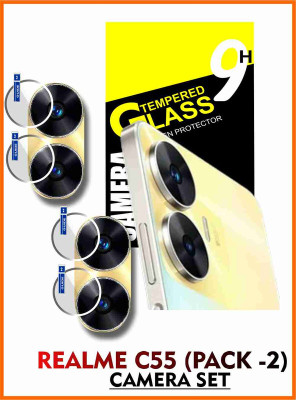 KANCHA Back Camera Lens Glass Protector for REALME C55(Pack of: 2)
