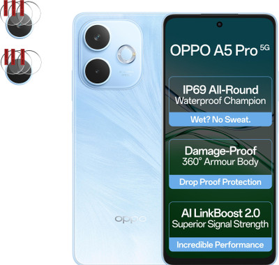 EJZATI Back Camera Lens Glass Protector for OPPO A5 PRO 4G/5G, BACK CAMERA LENS PROTECTOR(Pack of: 3)