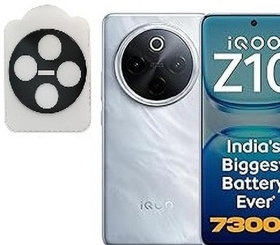 ALKSTORE Back Camera Lens Glass Protector for iQOO Z10 5G, IQOO Z10(Pack of: 1)