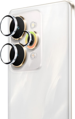 SCRENZO Back Camera Lens Ring Guard Protector for Realme 15 Pro 5G, Silver Camera Ring For realme 15 Pro 5G(Pack of: 3)