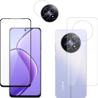 Vatsin Front & Back Camera Lens Glass Protector for Realme C65 5G, Front and Back Tempered Glass Combo for Realme C65 5G(Pack of: 3)