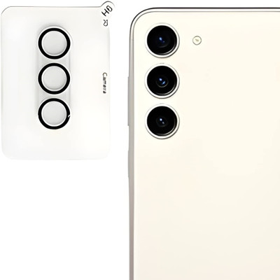 VOSKI Back Camera Lens Glass Protector for Samsung Galaxy S23 Plus 9H Full Coverage Camera Lens Protector Anti Scratch Glas(Pack of: 1)