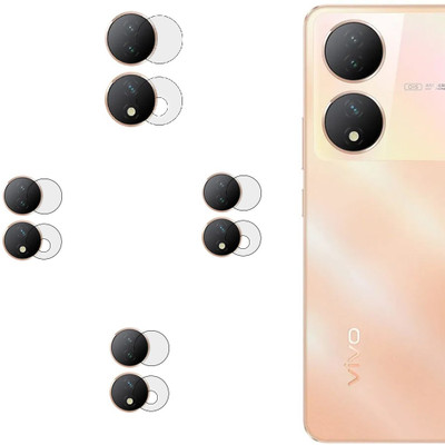 DVANK Back Camera Lens Glass Protector for VIVO Y100 5G [Unbreakable Material](Pack of: 4)