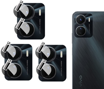 EZGER Back Camera Lens Glass Protector for Vivo Y16(Pack of: 3)