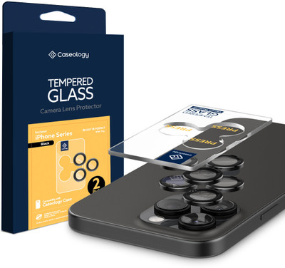Caseology Back Camera Lens Glass Protector for iPhone 16 Pro Max, iPhone 16 Pro(Pack of: 2)
