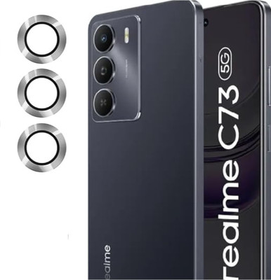 KHR Back Camera Lens Ring Guard Protector for Realme C73 5G Alloy Ring, Edge to Edge Coverage and Easy Installation(Pack of: 1)