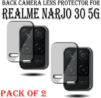 HIRDESH Back Camera Lens Glass Protector for Realme Narzo 30 5G(Pack of: 2)
