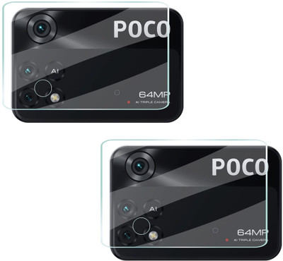 HIRDESH Back Camera Lens Glass Protector for POCO M4 PRO(Pack of: 2)