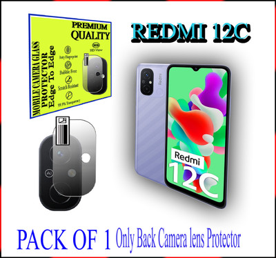 DAFFIN Back Camera Lens Glass Protector for Redmi 12C(Pack of: 1)