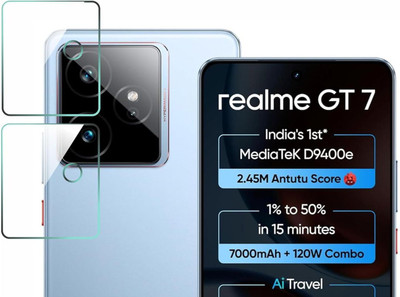 FINCH Back Camera Lens Glass Protector for Realme Gt 7, Gt7, Realme Gt 7, Gt 7 Realme(Pack of: 2)