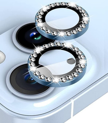 VOSKI Back Camera Lens Ring Guard Protector for iPhone 15 Plus Diamond Stone Camera Protector Ring(Pack of: 1)