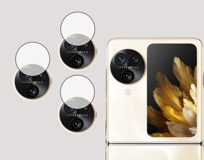 EJZATI Back Camera Lens Glass Protector for OPPO FIND N3 FLIP, BACK CAMERA LENS(Pack of: 3)
