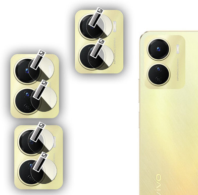 EZGER Back Camera Lens Glass Protector for Vivo Y16(Pack of: 3)