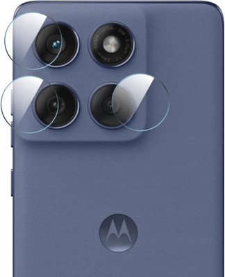 SHAKU Back Camera Lens Glass Protector for Moto edge 60 fusion 5G With 9H Hardness, Anti-Shock, Air Bubble Free, Ultra HD(Pack of: 2)