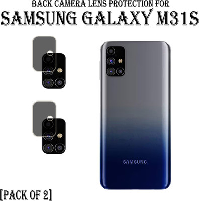 EJZATEX Back Camera Lens Glass Protector for SAMSUNG GALAXY M31s(Pack of: 2)