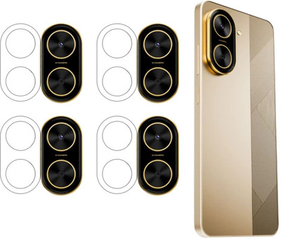 ISAAK Back Camera Lens Glass Protector for Poco C71(Pack of: 4)