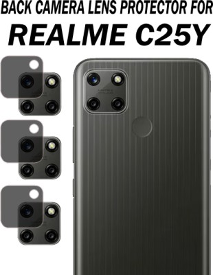 ejzatex Back Camera Lens Glass Protector for REALME C25Y(Pack of: 3)