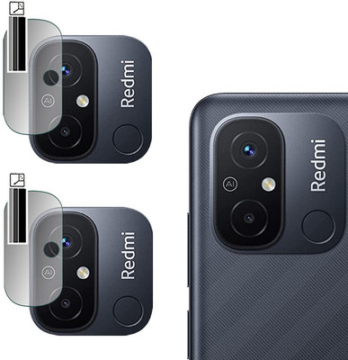 DOUMOF Back Camera Lens Glass Protector for Redmi 12C BACK CAMERA(Pack of: 2)