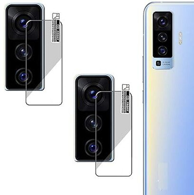 Aaruteck Back Camera Lens Glass Protector for VIVO X50 Camera Protector(Pack of: 2)
