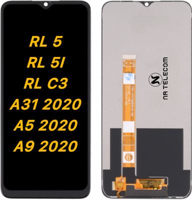 NRTELECOM IPS LCD Mobile Display for OPPO, A31-2020 REALME 5, REALME 5i, REALME C3, A52020, A92020(With Touch Screen Digitizer, Black)