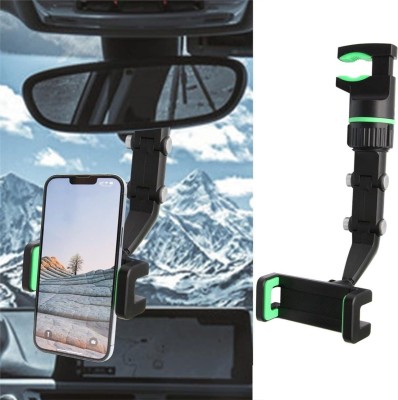 VVG TRADERS New Version-Car Phone Holder , Rearview Mirror for Car, 360°Rotatable Holder Mobile Holder