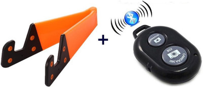 POZUB Desktop Holder Stand+Bluetooth Remote Selfie Shutter Mobile Holder Bracket Mount Mobile Holder