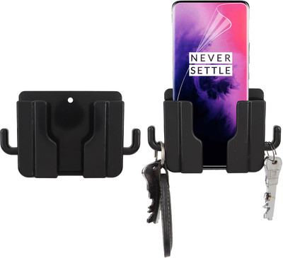 Flipkart SmartBuy Wall Mount Phone Holder Mobile Charging Stand With 2 Hook Remote Stand Pack OF 2 Mobile Holder