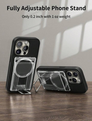 TECHGEAR Magnetic Phone Card Holder Wallet With Phone Stand Compatible With IPhones Mobile Holder