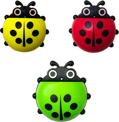 thekiteco. Ladybug Wall Mount Mobile Holder Wall Mount Phone with charging port - Pack of 3 Mobile Holder