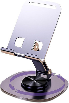 KVS Furniture 360 Degree Rotation Adjustable Portable Ergonomic Foldable Mobile Stand Mobile Holder