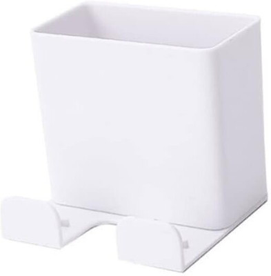 PERMAFROST Wall Mount SmartTools Remote Control Storage Box Wall Mounted Mobile Phone White Mobile Holder