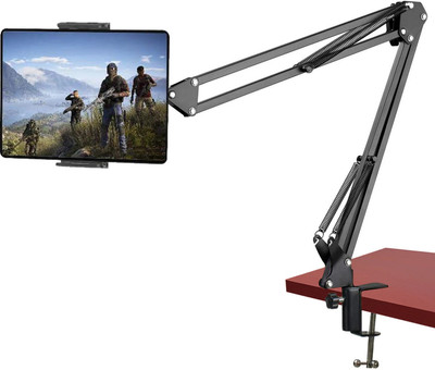 BROLAVIYA Renewed Gooseneck Lazy Long Arm Mobile / Tablet Mount For 4 to 11 Inch Display Mobile Holder