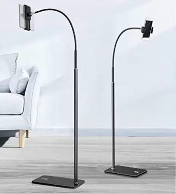 TECHGEAR Sturdy Base Mobile/Tablet Holder Height-Adjustable Stand with 360° Rotatable Mobile Holder