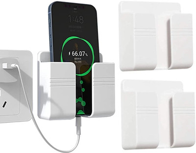 Smartgrip Holdify Wall Mount Mobile Holder Stand for Charging (White, Pack of 2) Mobile Holder