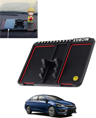 AYW Silicone Tray Mat For  Maruti Suzuki Ciaz(Black)