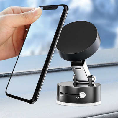 RHONNIUM Hands-Free Mobile Stand for Car, Desk, Gym & More-Black Mobile Holder