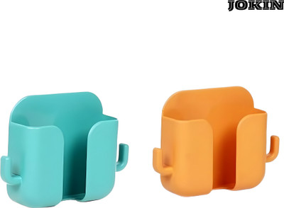 JOKIN Wall Mount Holder Mobile Charging Stand With 2 Hook Phone Holder Mobile Holder