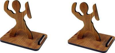 Expro Shield wooden mobile Standwith mobile Charging wire Slot (Combo) Mobile Holder