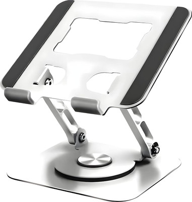 coolcold Tablet Stand, 360 Rotating Portable Aluminum Adjustable Folding Tablet Stand Mobile Holder
