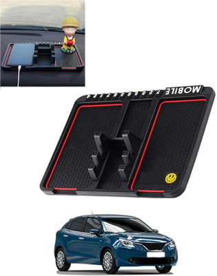 AYW Silicone Tray Mat For  Maruti Suzuki Baleno(Black)