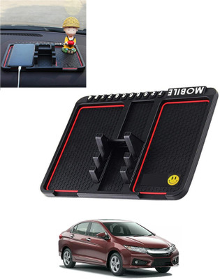 AYW Silicone Tray Mat For  Honda Universal For Car(Black)