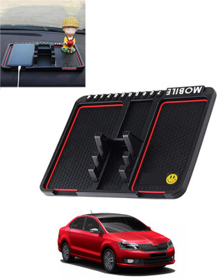 MSNP Car Mobile Holder for Dashboard(Black / Red)